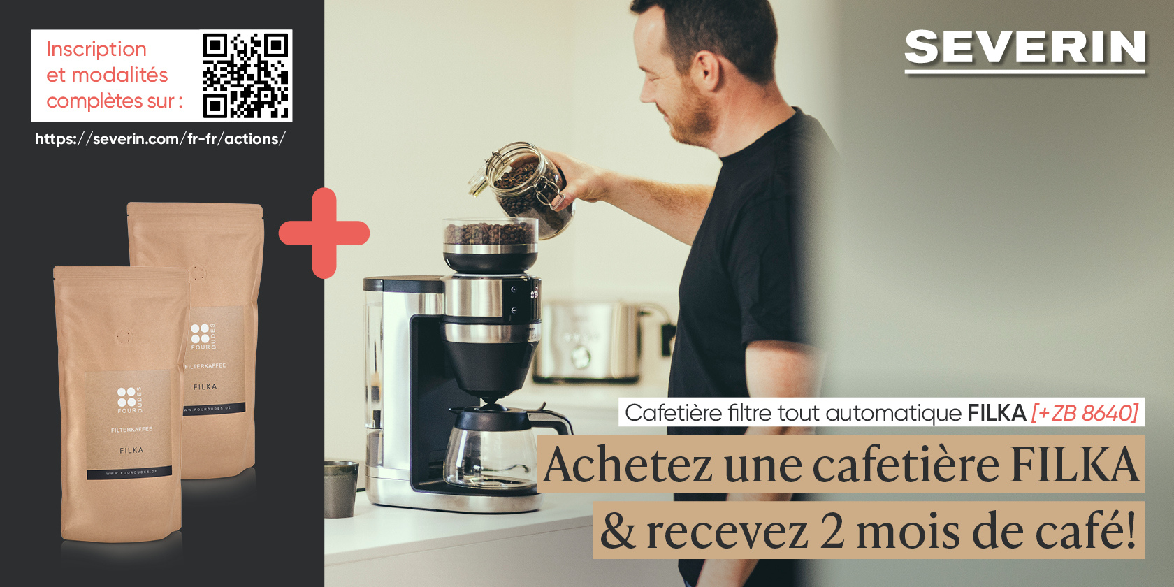 Cafetière filtre entièrement automatique FILKA KA 4850 - SEVERIN (Official)